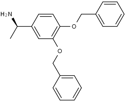 (αR)-α-Methyl-3,4-bis(phenylmethoxy)benzenemethanamine Structure