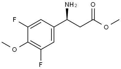 METHYL (3S)-3-AMINO-3-(3,5-DIFLUORO-4-METHOXYPHENYL)PROPANOATE Structure