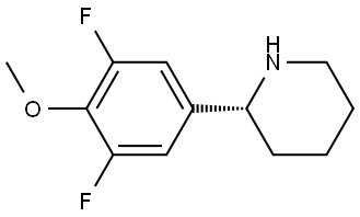 (2R)-2-(3,5-DIFLUORO-4-METHOXYPHENYL)PIPERIDINE Structure