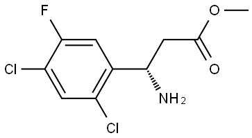 METHYL (3S)-3-AMINO-3-(2,4-DICHLORO-5-FLUOROPHENYL)PROPANOATE Structure