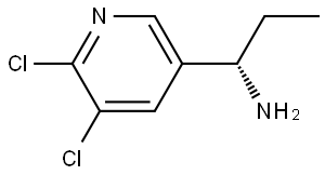 (1S)-1-(5,6-DICHLORO(3-PYRIDYL))PROPYLAMINE Structure