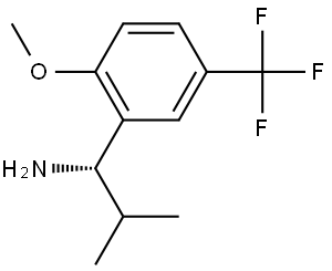 (1S)-1-[2-METHOXY-5-(TRIFLUOROMETHYL)PHENYL]-2-METHYLPROPAN-1-AMINE Structure