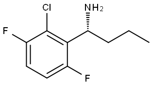 (1R)-1-(2-CHLORO-3,6-DIFLUOROPHENYL)BUTAN-1-AMINE Structure