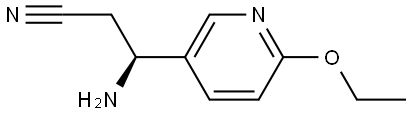 (3S)-3-AMINO-3-(6-ETHOXY(3-PYRIDYL))PROPANENITRILE Structure