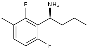 (1S)-1-(2,6-DIFLUORO-3-METHYLPHENYL)BUTAN-1-AMINE Structure