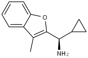 (R)-cyclopropyl(3-methylbenzofuran-2-yl)methanamine Structure