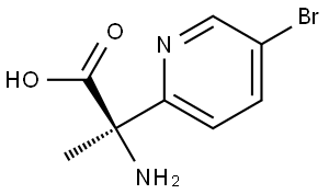 (R)-2-amino-2-(5-bromopyridin-2-yl)propanoic acid Structure