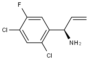 (1R)-1-(2,4-DICHLORO-5-FLUOROPHENYL)PROP-2-EN-1-AMINE Structure