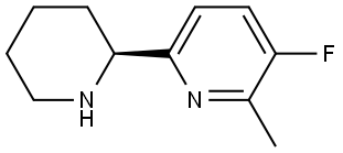 3-FLUORO-2-METHYL-6-[(2S)-PIPERIDIN-2-YL]PYRIDINE Structure