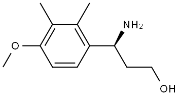 (3S)-3-AMINO-3-(4-METHOXY-2,3-DIMETHYLPHENYL)PROPAN-1-OL Structure