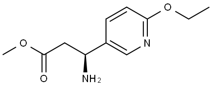 METHYL (3S)-3-AMINO-3-(6-ETHOXY(3-PYRIDYL))PROPANOATE 구조식 이미지