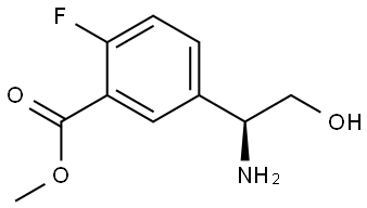 methyl 5-[(1S)-1-amino-2-hydroxyethyl]-2-fluorobenzoate Structure