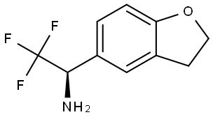 (1R)-1-(2,3-DIHYDROBENZO[B]FURAN-5-YL)-2,2,2-TRIFLUOROETHYLAMINE Structure