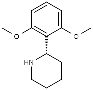 (2S)-2-(2,6-dimethoxyphenyl)piperidine Structure