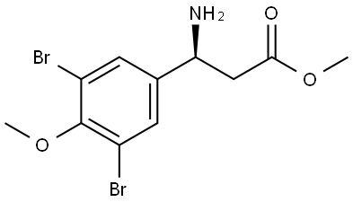 METHYL (3S)-3-AMINO-3-(3,5-DIBROMO-4-METHOXYPHENYL)PROPANOATE Structure