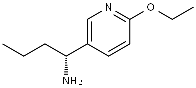 (1R)-1-(6-ETHOXY(3-PYRIDYL))BUTYLAMINE Structure