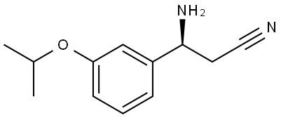 (3S)-3-AMINO-3-[3-(METHYLETHOXY)PHENYL]PROPANENITRILE Structure