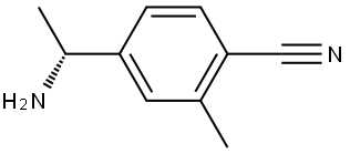 4-((1R)-1-AMINOETHYL)-2-METHYLBENZENECARBONITRILE 구조식 이미지