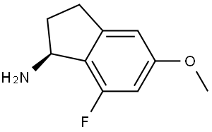 (1S)-7-fluoro-5-methoxy-2,3-dihydro-1H-inden-1-amine Structure