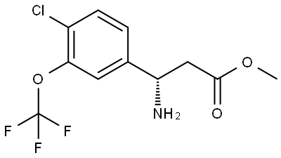 METHYL (3S)-3-AMINO-3-[4-CHLORO-3-(TRIFLUOROMETHOXY)PHENYL]PROPANOATE Structure