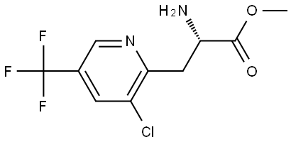 METHYL (2S)-2-AMINO-3-[3-CHLORO-5-(TRIFLUOROMETHYL)PYRIDIN-2-YL]PROPANOATE Structure