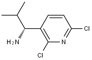 (1S)-1-(2,6-DICHLORO(3-PYRIDYL))-2-METHYLPROPYLAMINE Structure