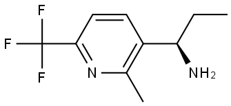 (1R)-1-[2-methyl-6-(trifluoromethyl)pyridin-3-yl]propan-1-amine Structure