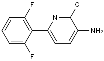 2-Chloro-6-(2,6-difluorophenyl)-3-pyridinamine Structure