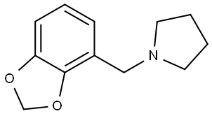 1-(1,3-Benzodioxol-4-ylmethyl)pyrrolidine Structure