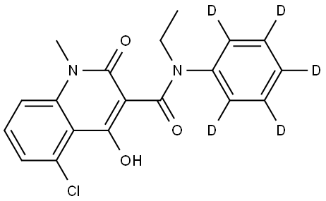 Laquinimod-d5 Structure