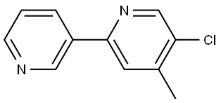 5-Chloro-4-methyl-2,3'-bipyridine Structure