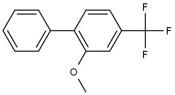 1,1'-Biphenyl, 2-methoxy-4-(trifluoromethyl)- Structure