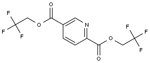 pyridine-2,5-dicarboxylic acid bis-(2,2,2-trifluoroethyl)ester 구조식 이미지