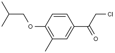 2-Chloro-1-[3-methyl-4-(2-methylpropoxy)phenyl]ethanone Structure