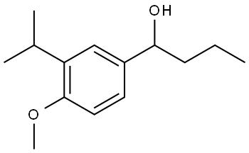 4-Methoxy-3-(1-methylethyl)-α-propylbenzenemethanol Structure