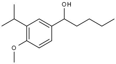 α-Butyl-4-methoxy-3-(1-methylethyl)benzenemethanol Structure