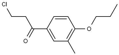 3-Chloro-1-(3-methyl-4-propoxyphenyl)-1-propanone Structure