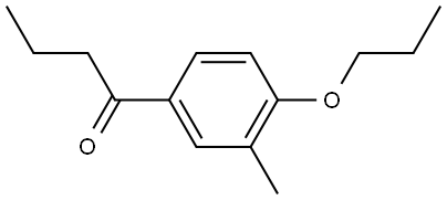 1-(3-Methyl-4-propoxyphenyl)-1-butanone Structure