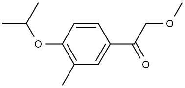 2-Methoxy-1-[3-methyl-4-(1-methylethoxy)phenyl]ethanone Structure