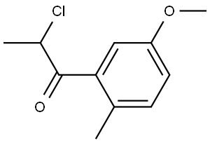 2-Chloro-1-(5-methoxy-2-methylphenyl)-1-propanone Structure