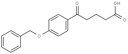 δ-Oxo-4-(phenylmethoxy)benzenepentanoic acid Structure