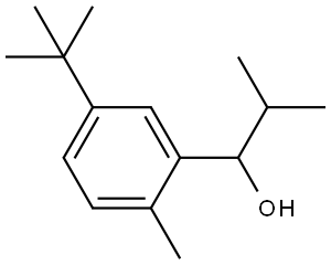 5-(1,1-Dimethylethyl)-2-methyl-α-(1-methylethyl)benzenemethanol Structure