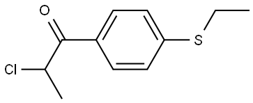 2-Chloro-1-[4-(ethylthio)phenyl]-1-propanone Structure