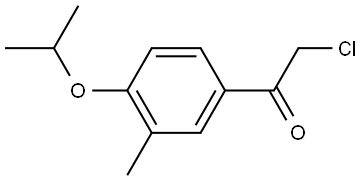 2-Chloro-1-[3-methyl-4-(1-methylethoxy)phenyl]ethanone Structure