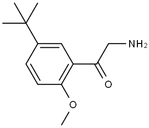 2-amino-1-(5-(tert-butyl)-2-methoxyphenyl)ethan-1-one Structure