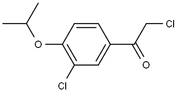 2-Chloro-1-[3-chloro-4-(1-methylethoxy)phenyl]ethanone Structure