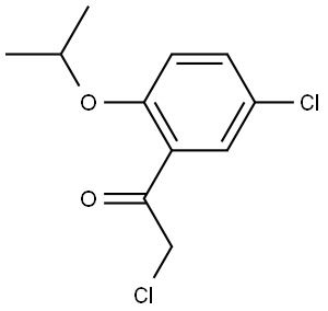 2-Chloro-1-[5-chloro-2-(1-methylethoxy)phenyl]ethanone Structure