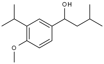 1-(3-isopropyl-4-methoxyphenyl)-3-methylbutan-1-ol Structure