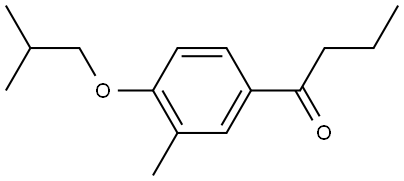 1-[3-Methyl-4-(2-methylpropoxy)phenyl]-1-butanone Structure