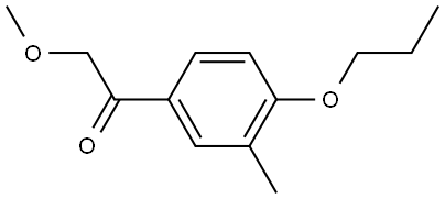 2-Methoxy-1-(3-methyl-4-propoxyphenyl)ethanone Structure